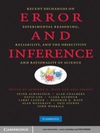 Cover image: Error and Inference 1st edition 9780521880084