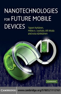 表紙画像: Nanotechnologies for Future Mobile Devices 1st edition 9780521112161