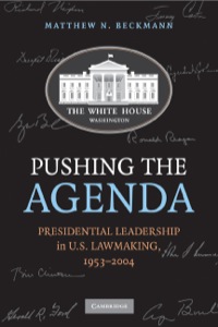 Cover image: Pushing the Agenda 9780521760140