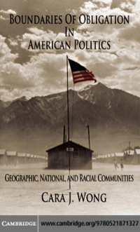 表紙画像: Boundaries of Obligation in American Politics 1st edition 9780521871327