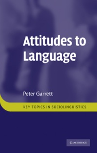 صورة الغلاف: Attitudes to Language 9780521766043