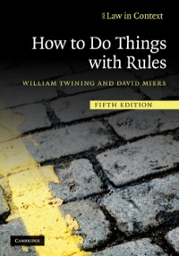 Omslagafbeelding: How to Do Things with Rules 5th edition 9780521195492
