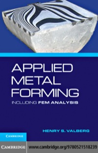 Cover image: Applied Metal Forming 9780521518239
