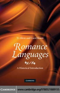 Imagen de portada: Romance Languages 1st edition 9780521889155