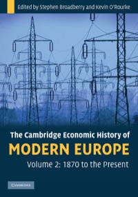 Cover image: The Cambridge Economic History of Modern Europe: Volume 2, 1870 to the Present 9780521882033