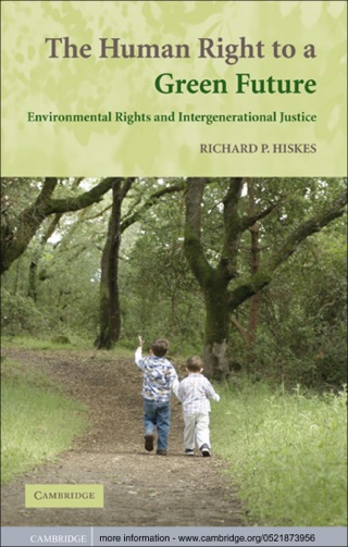 Imagen de portada: The Human Right to a Green Future 1st edition 9780521873956