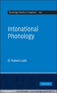 Cover image: Intonational Phonology 2nd edition 9780521861175