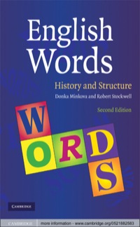 Cover image: English Words 2nd edition 9780521882583
