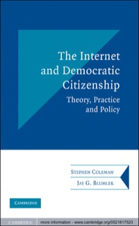 Cover image: The Internet and Democratic Citizenship 1st edition 9780521817523