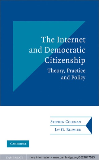 Imagen de portada: The Internet and Democratic Citizenship 1st edition 9780521817523