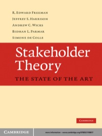 Imagen de portada: Stakeholder Theory 1st edition 9780521190817