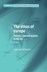 صورة الغلاف: The Ethos of Europe 9780521118286