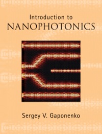 Imagen de portada: Introduction to Nanophotonics 9780521763752