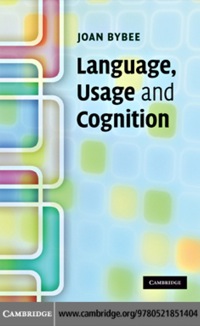 Titelbild: Language, Usage and Cognition 1st edition 9780521851404