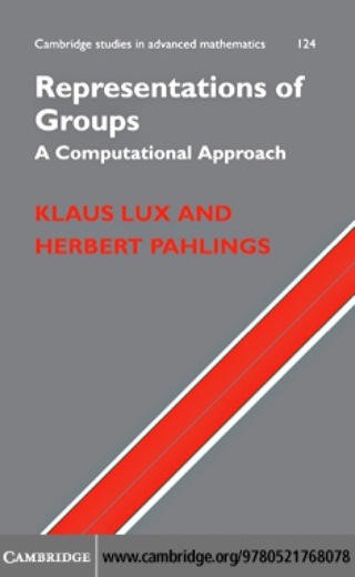 Cover image: Representations of Groups 1st edition 9780521768078