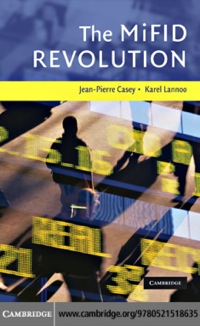 Imagen de portada: The MiFID Revolution 1st edition 9780521518635