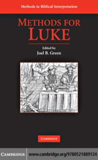Imagen de portada: Methods for Luke 1st edition 9780521889124