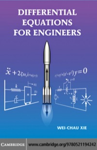 Cover image: Differential Equations for Engineers 1st edition 9780521194242