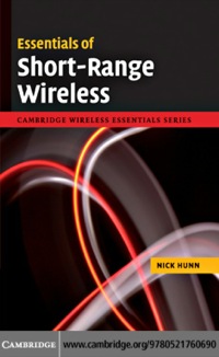 Imagen de portada: Essentials of Short-Range Wireless 1st edition 9780521760690