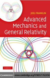 Omslagafbeelding: Advanced Mechanics and General Relativity 9780521762458