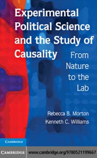 Cover image: Experimental Political Science and the Study of Causality 1st edition 9780521199667