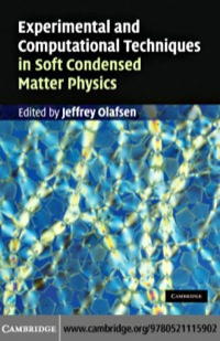 Omslagafbeelding: Experimental and Computational Techniques in Soft Condensed Matter Physics 1st edition 9780521115902