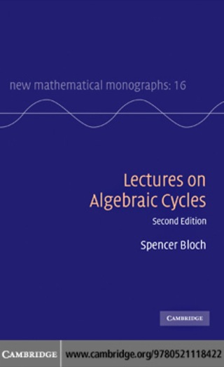 Cover image: Lectures on Algebraic Cycles 2nd edition 9780521118422