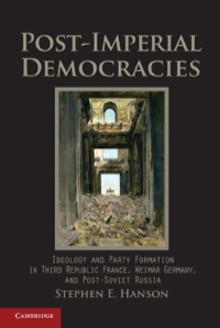 Cover image: Post-Imperial Democracies 9780521883511