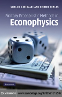 Cover image: Finitary Probabilistic Methods in Econophysics 1st edition 9780521515597