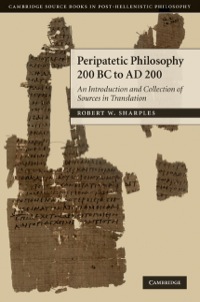 Cover image: Peripatetic Philosophy, 200 BC to AD 200 9780521884808