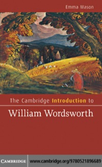 Imagen de portada: The Cambridge Introduction to William Wordsworth 9780521896689