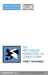 Omslagafbeelding: The First-Person Perspective and Other Essays 1st edition 9780521568715