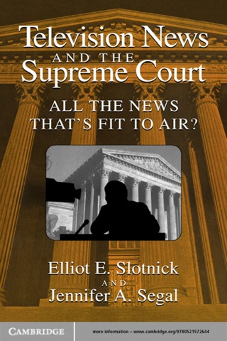Cover image: Television News and the Supreme Court 1st edition 9780521576161