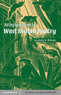 Omslagafbeelding: An Introduction to West Indian Poetry 1st edition 9780521583312