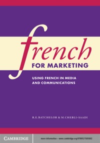 Immagine di copertina: French for Marketing 1st edition 9780521585354