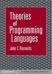 Imagen de portada: Theories of Programming Languages 1st edition 9780521594141