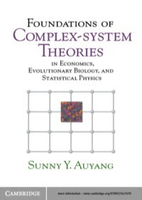 Cover image: Foundations of Complex-system Theories 1st edition 9780521778268