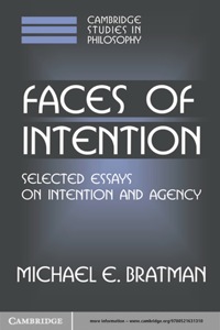 Imagen de portada: Faces of Intention 1st edition 9780521631310