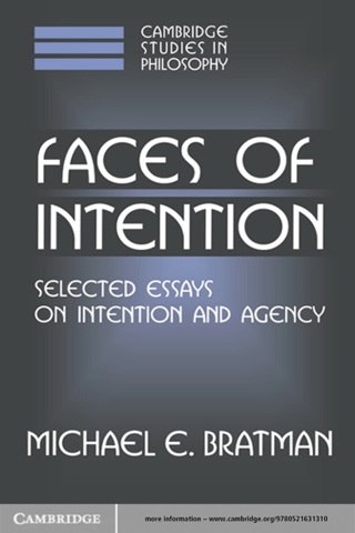 Cover image: Faces of Intention 1st edition 9780521631310