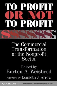 Cover image: To Profit or Not to Profit 1st edition 9780521631808