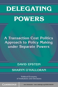 Imagen de portada: Delegating Powers 1st edition 9780521660204