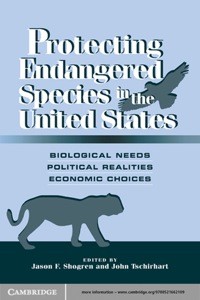 Omslagafbeelding: Protecting Endangered Species in the United States 1st edition 9780521662109