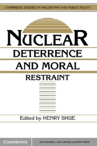 Titelbild: Nuclear Deterrence and Moral Restraint 1st edition 9780521380638