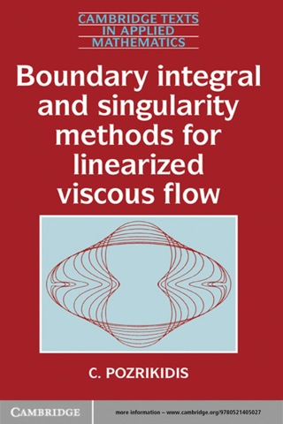 Imagen de portada: Boundary Integral and Singularity Methods for Linearized Viscous Flow 1st edition 9780521405027