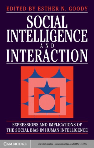 Cover image: Social Intelligence and Interaction 1st edition 9780521453295