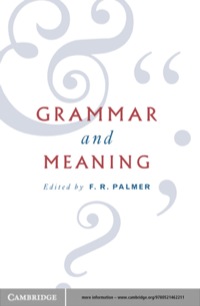 صورة الغلاف: Grammar and Meaning 1st edition 9780521462211