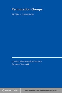 Cover image: Permutation Groups 1st edition 9780521653022
