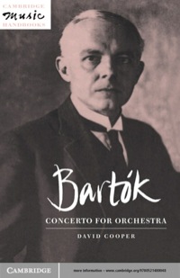 Cover image: Bartók: Concerto for Orchestra 1st edition 9780521480048