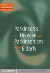 Imagen de portada: Parkinson's Disease and Parkinsonism in the Elderly 1st edition 9780521628846