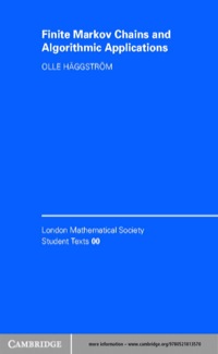 Titelbild: Finite Markov Chains and Algorithmic Applications 1st edition 9780521890014